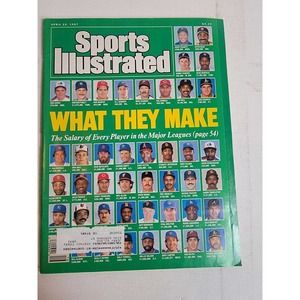 Sports Illustrated What They Make Baseball Salaries 1980s VTG 1987 80s‎